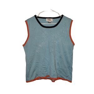 Bob Mackie Sweater Vest‎ Colorblock Women's Size XL Petite